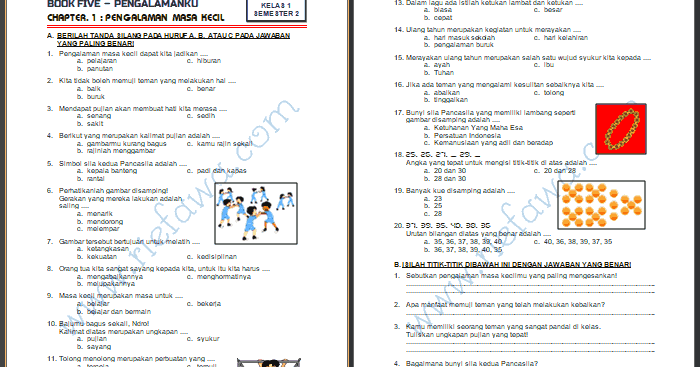 Detail Contoh Soal Tema 5 Kelas 1 Nomer 14