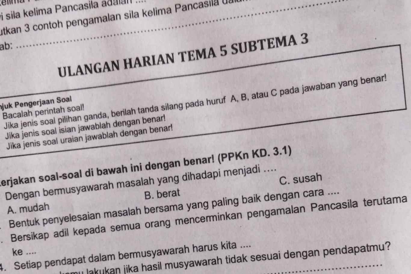 Detail Contoh Soal Tema 5 Kelas 2 Nomer 21