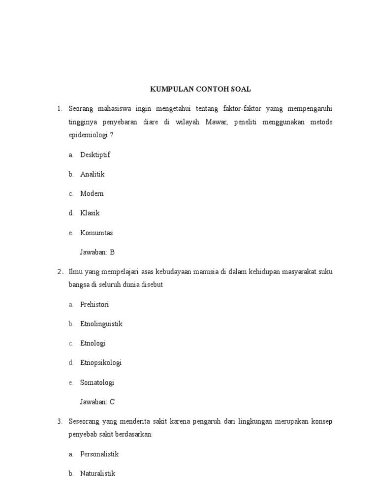 Detail Contoh Soal Tentang Gender Nomer 5