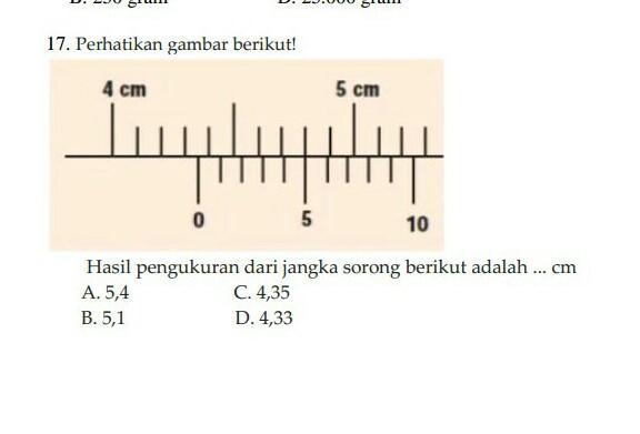 Detail Contoh Soal Tentang Jangka Sorong Nomer 17