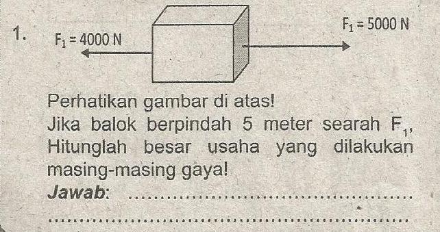 Detail Contoh Soal Tentang Usaha Nomer 18