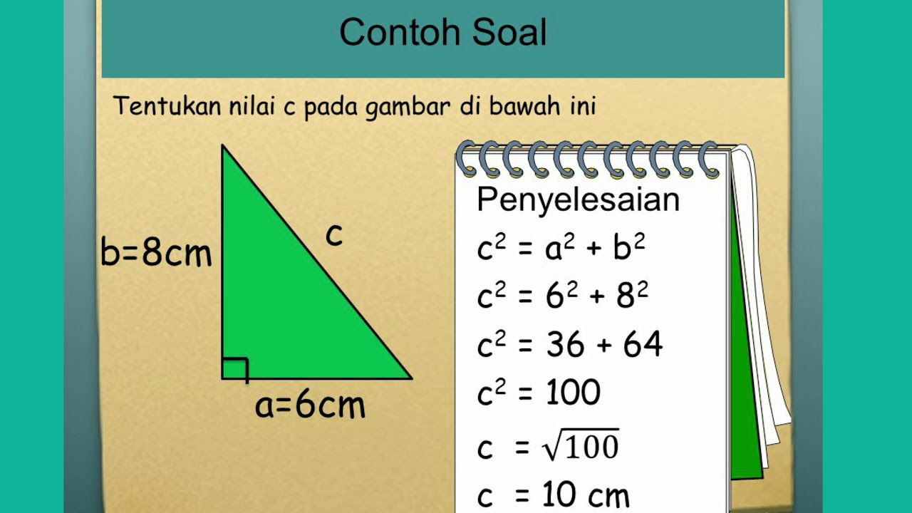 Detail Contoh Soal Teorema Pythagoras Nomer 6