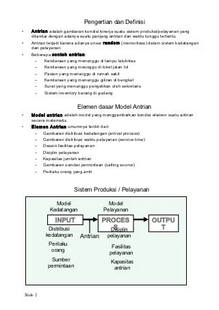 Detail Contoh Soal Teori Antrian Nomer 12