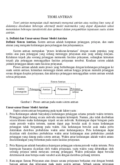 Detail Contoh Soal Teori Antrian Nomer 30