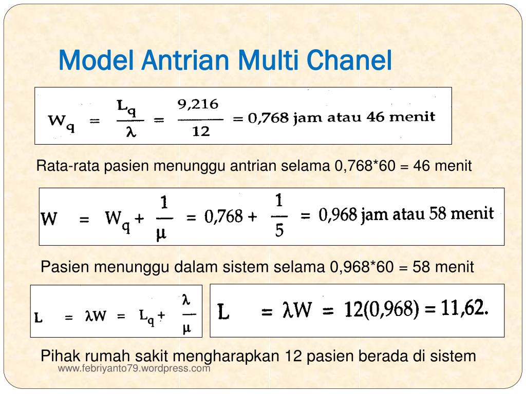 Detail Contoh Soal Teori Antrian Nomer 43