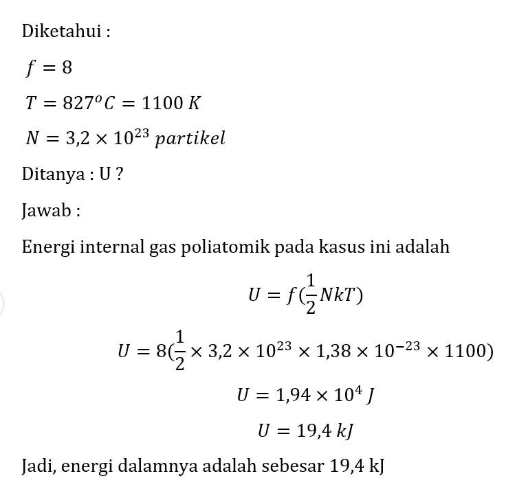 Detail Contoh Soal Teori Kinetik Gas Nomer 12