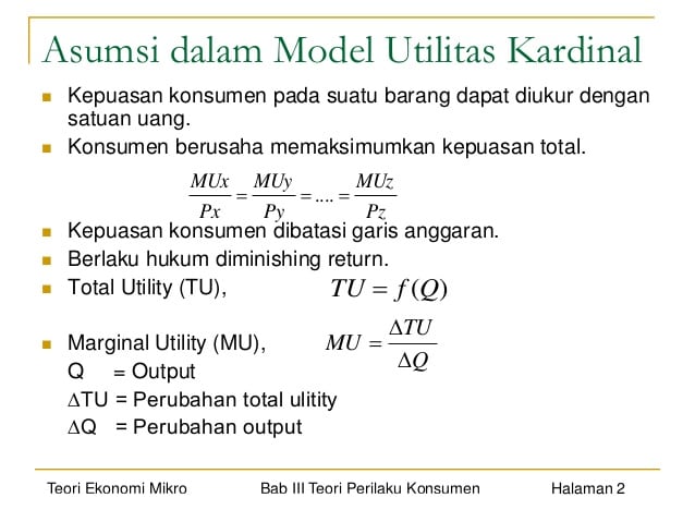 Detail Contoh Soal Teori Perilaku Konsumen Nomer 13