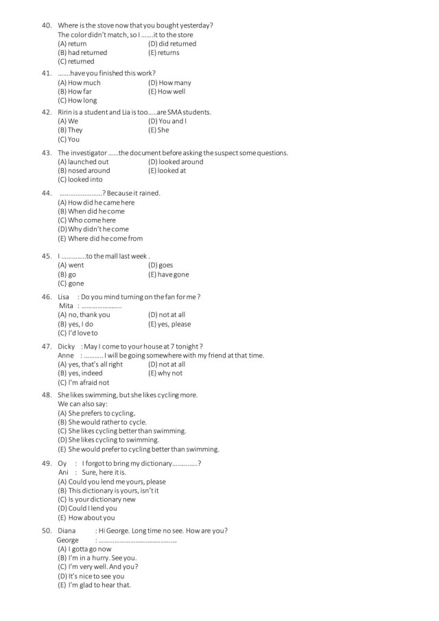 Detail Contoh Soal Tes Akademik Polri Nomer 6