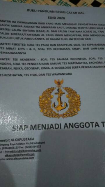 Detail Contoh Soal Tes Akademik Secaba Tni Ad Nomer 15