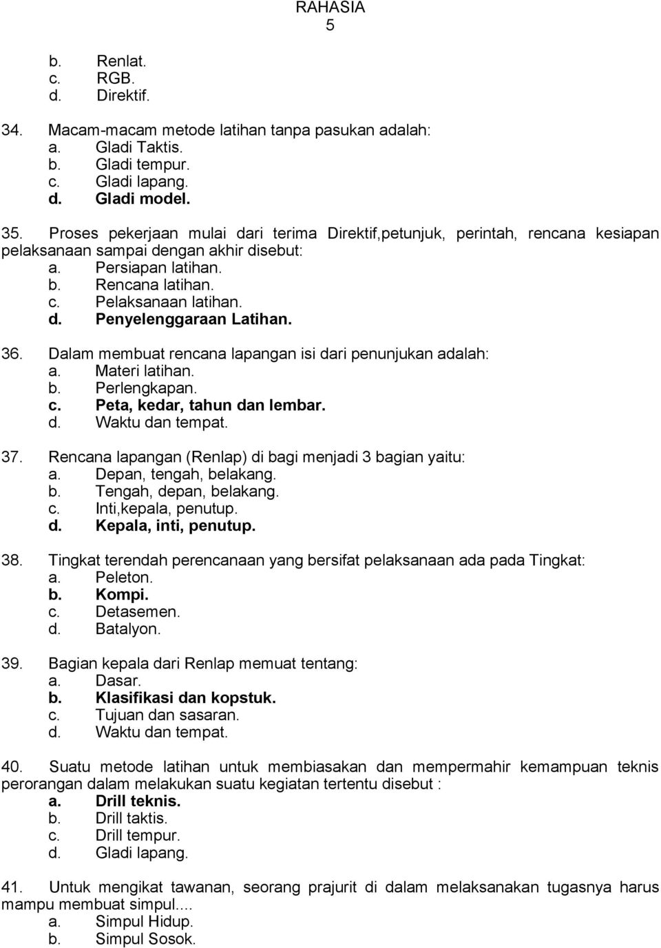 Detail Contoh Soal Tes Akademik Secaba Tni Ad Nomer 4