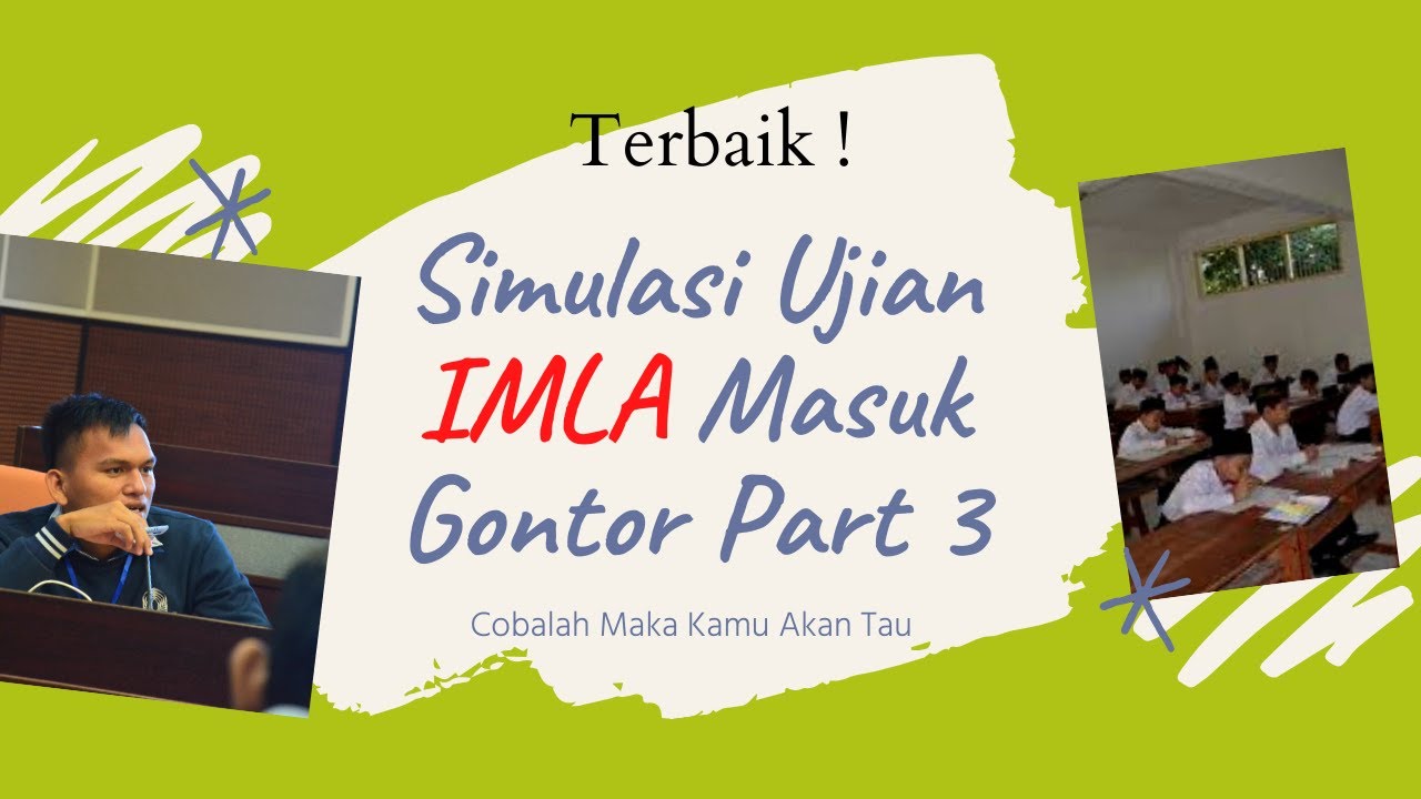 Detail Contoh Soal Tes Masuk Gontor Nomer 27