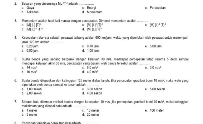 Detail Contoh Soal Tes Masuk Pondok Pesantren Nomer 34