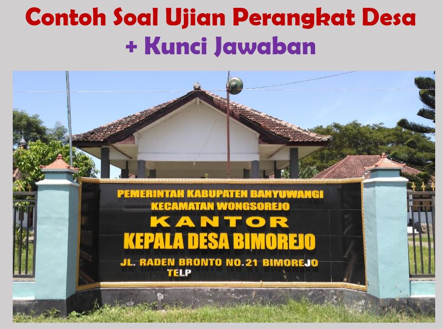 Detail Contoh Soal Tes Perangkat Desa Nomer 29