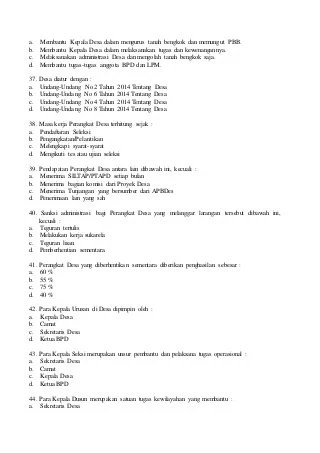 Detail Contoh Soal Tes Perangkat Desa Nomer 56