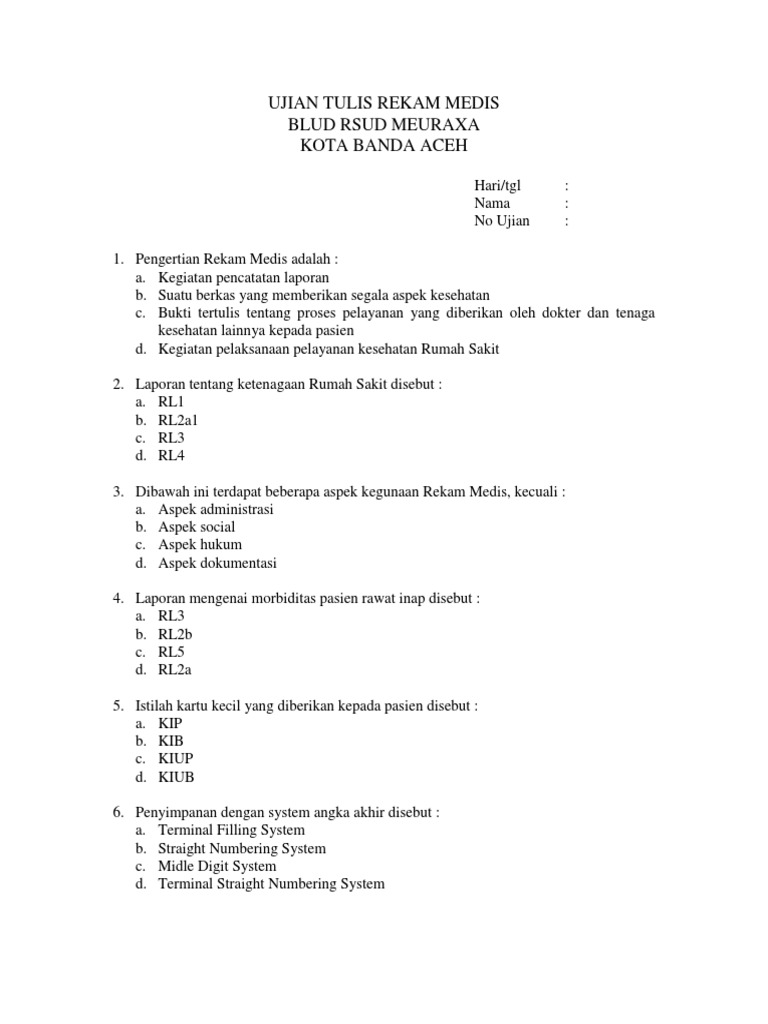 Detail Contoh Soal Tes Tertulis Bagian Administrasi Nomer 7