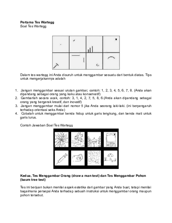 Detail Contoh Soal Tes Wartegg Nomer 48