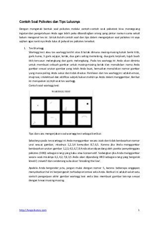 Detail Contoh Soal Tes Wartegg Nomer 55