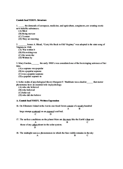 Detail Contoh Soal Toefl Nomer 29