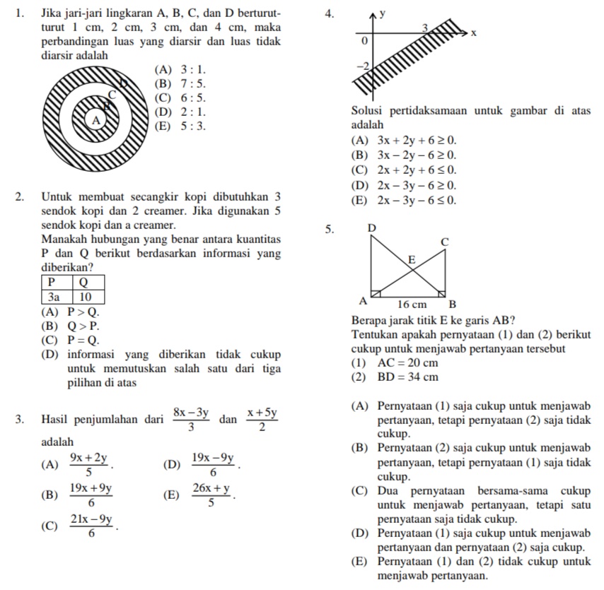 Detail Contoh Soal Tps Soshum Nomer 52