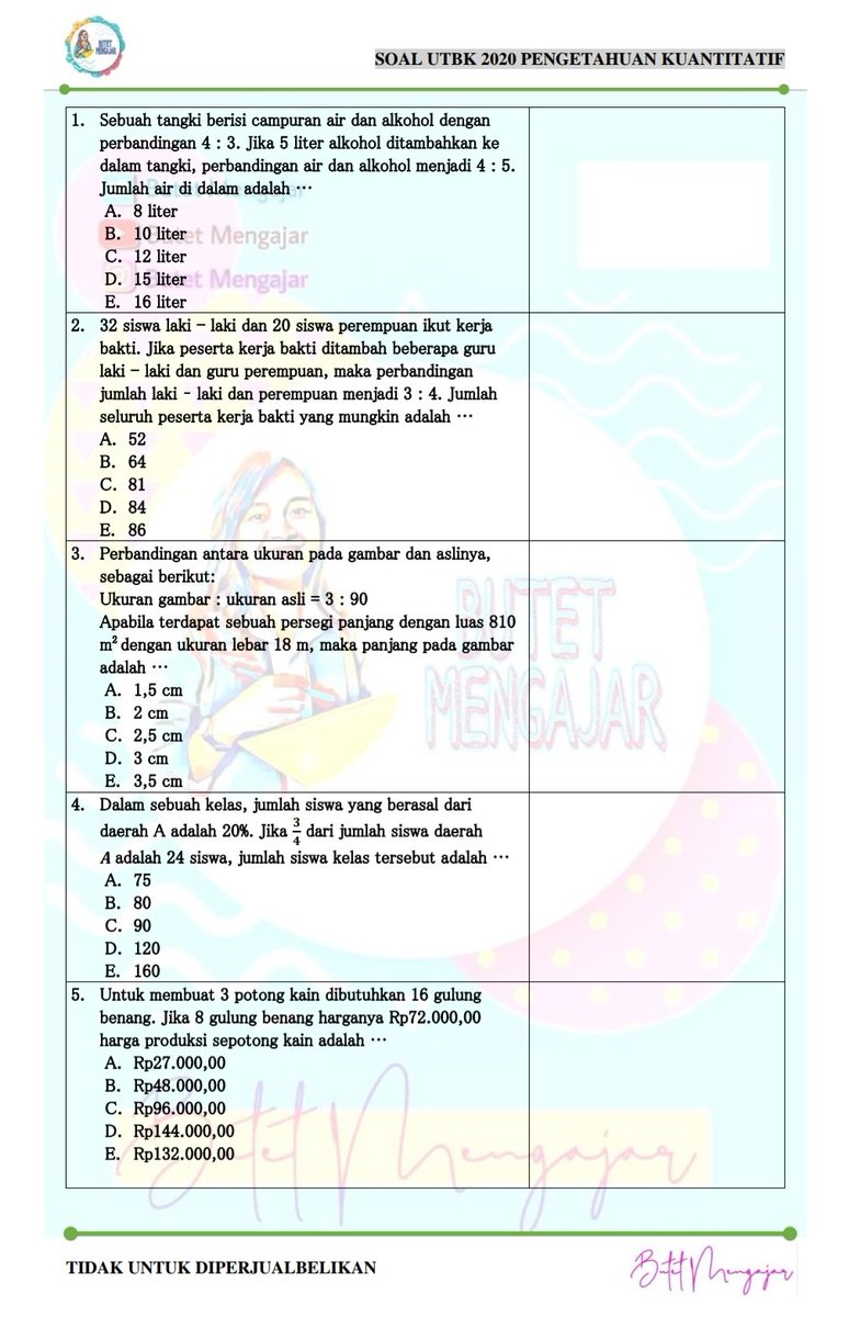 Detail Contoh Soal Tps Utbk 2020 Nomer 16