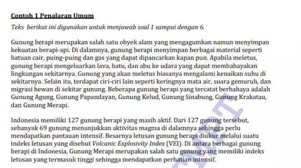 Detail Contoh Soal Tps Utbk 2020 Nomer 42