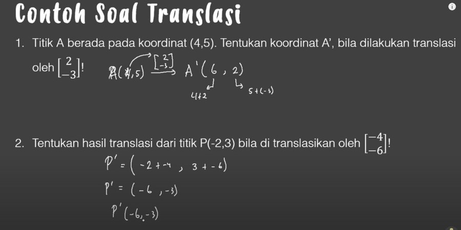 Detail Contoh Soal Translasi Nomer 47