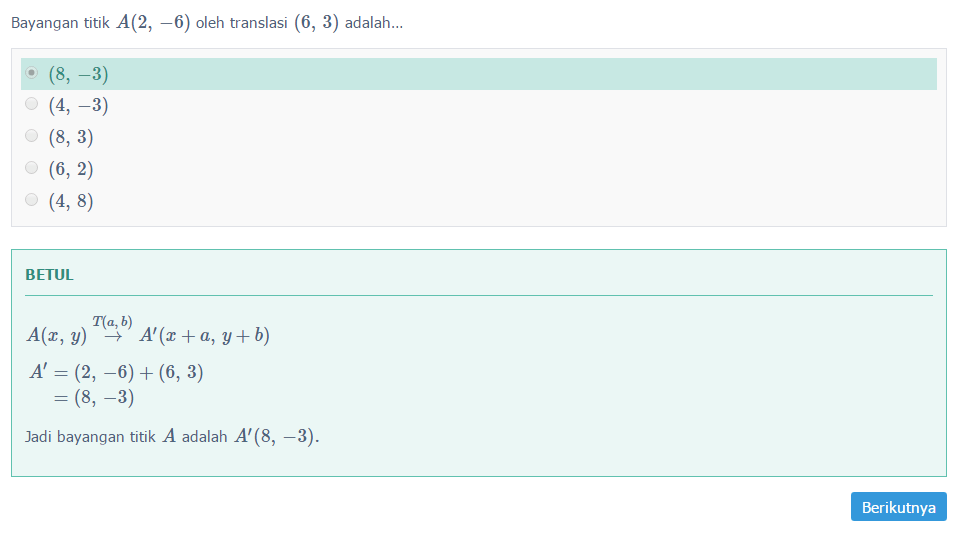 Detail Contoh Soal Translasi Nomer 48