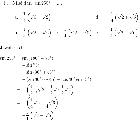 Detail Contoh Soal Trigonometri Kelas 11 Nomer 30