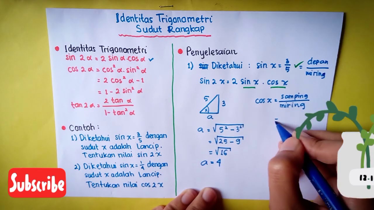 Detail Contoh Soal Trigonometri Kelas 11 Nomer 39