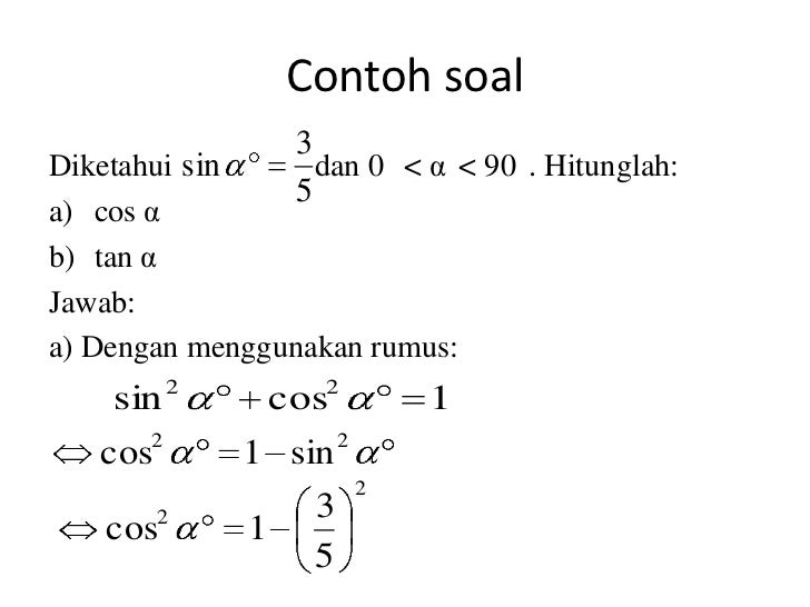 Detail Contoh Soal Trigonometri Kelas 11 Nomer 42