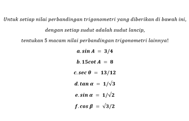 Detail Contoh Soal Trigonometri Kelas 12 Nomer 49