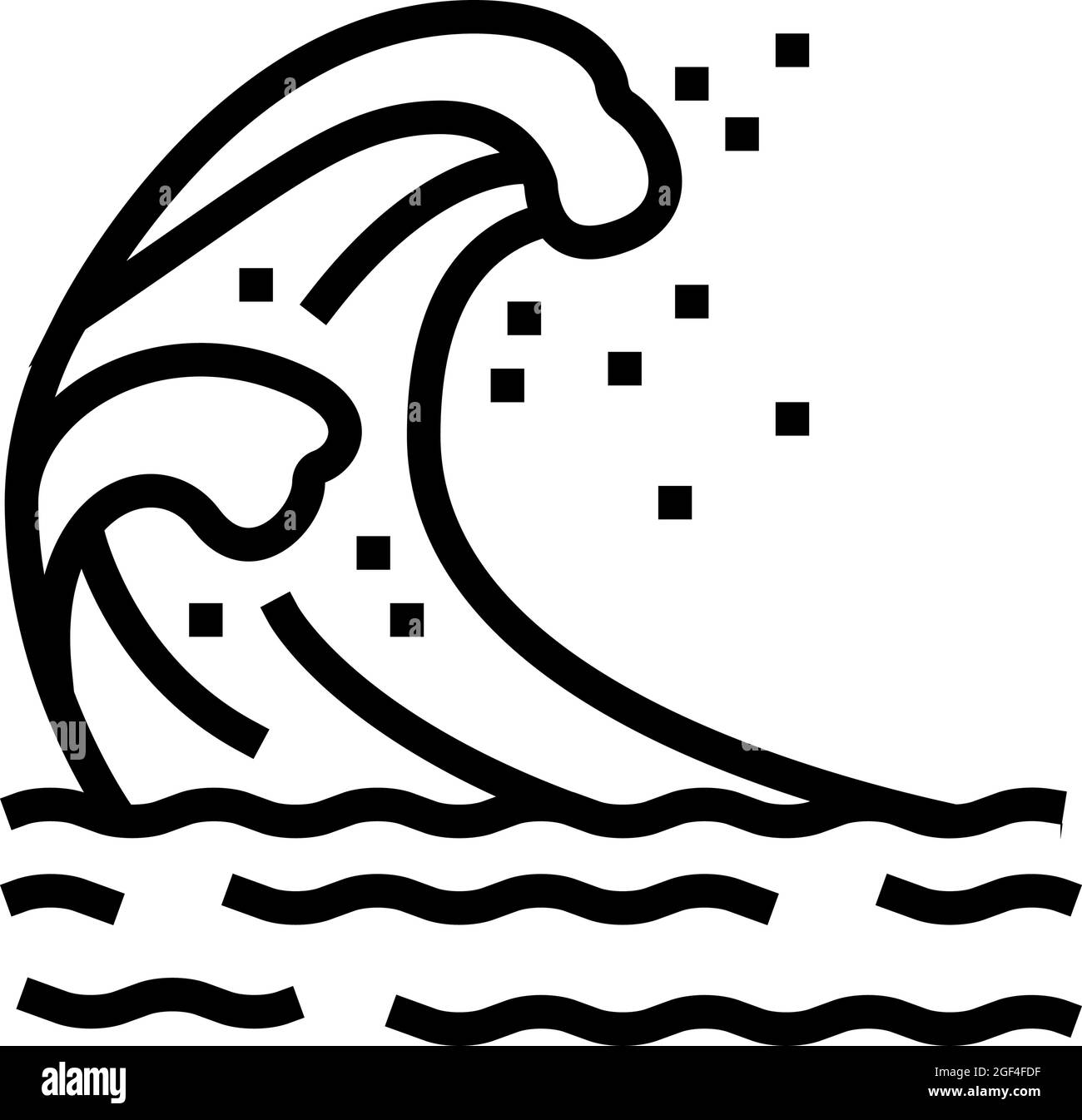 Detail Line Wave Art Nomer 16