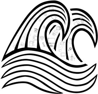 Detail Line Wave Art Nomer 2