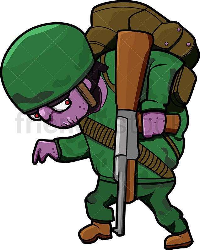 Detail Zombie Soldat Nomer 2