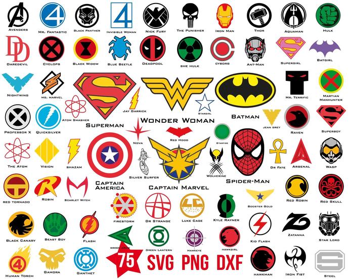 Detail Gambar Logo Superhero Nomer 24