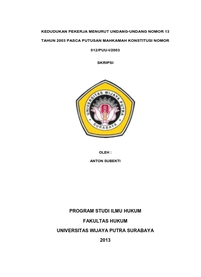 Detail Gambar Logo Universitas Wijaya Putra Nomer 42