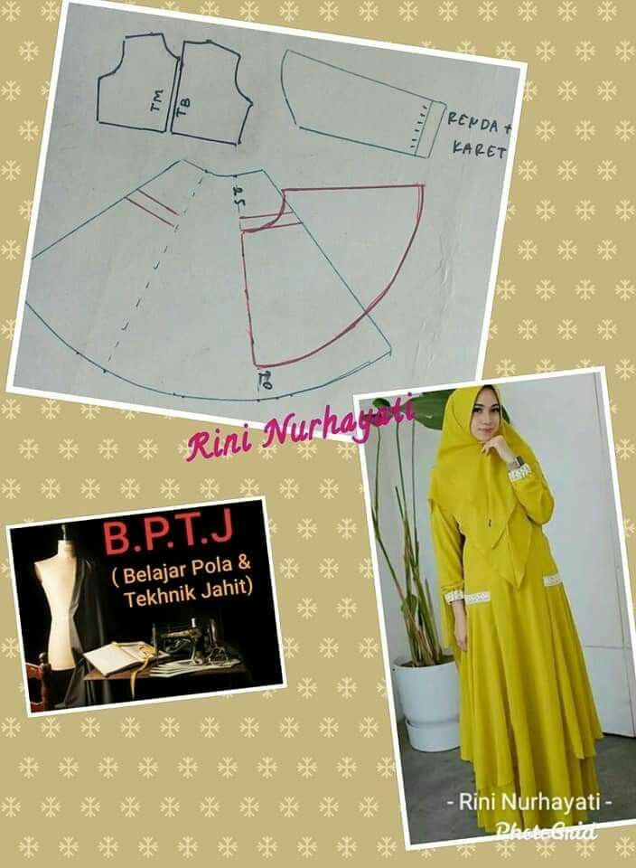 Detail Gambar Long Dress Jahit Nomer 9