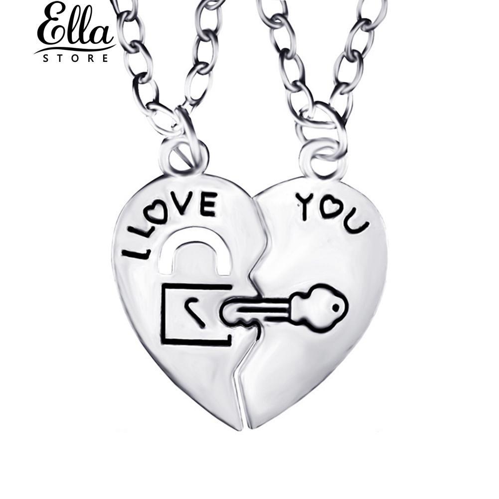 Detail Gambar Love Romantis Kalung Couple Love Warna Hitam Nomer 2