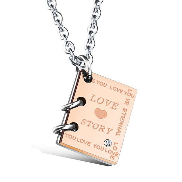 Detail Gambar Love Romantis Kalung Couple Love Warna Hitam Nomer 15