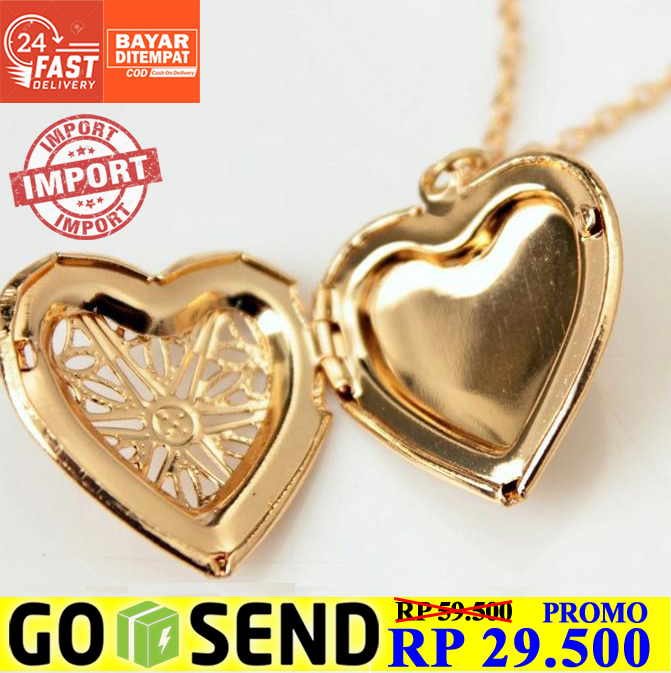 Detail Gambar Love Romantis Kalung Couple Love Warna Hitam Nomer 24