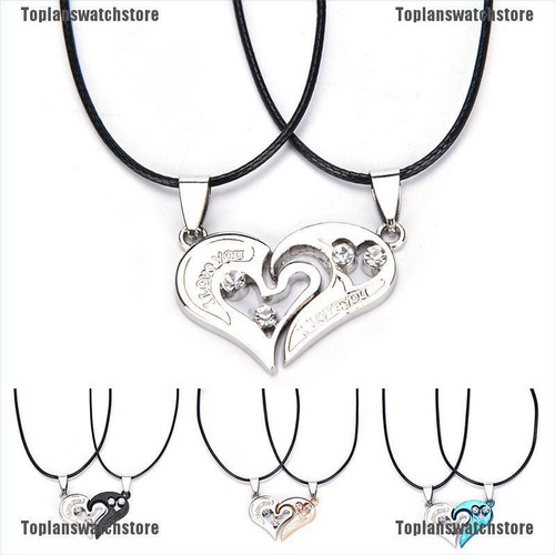 Detail Gambar Love Romantis Kalung Couple Love Warna Hitam Nomer 26