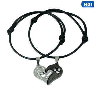 Detail Gambar Love Romantis Kalung Couple Love Warna Hitam Nomer 38