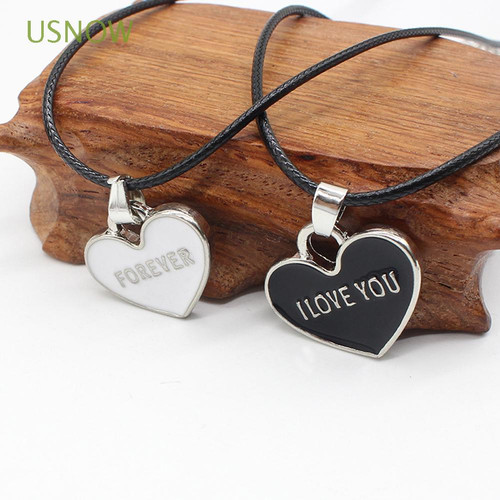 Detail Gambar Love Romantis Kalung Couple Love Warna Hitam Nomer 49