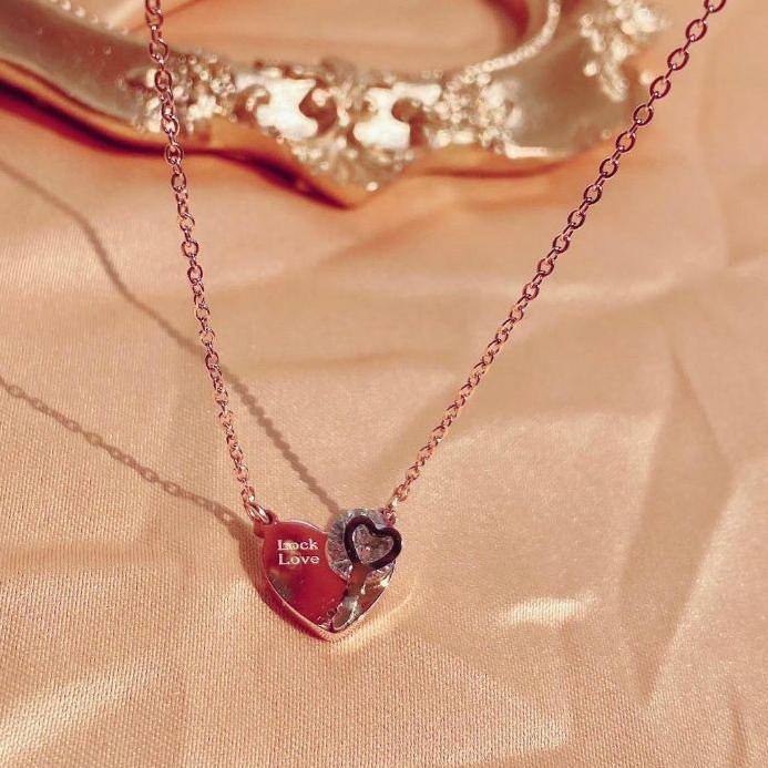 Detail Gambar Love Romantis Kalung Love Warna Hitam Nomer 40