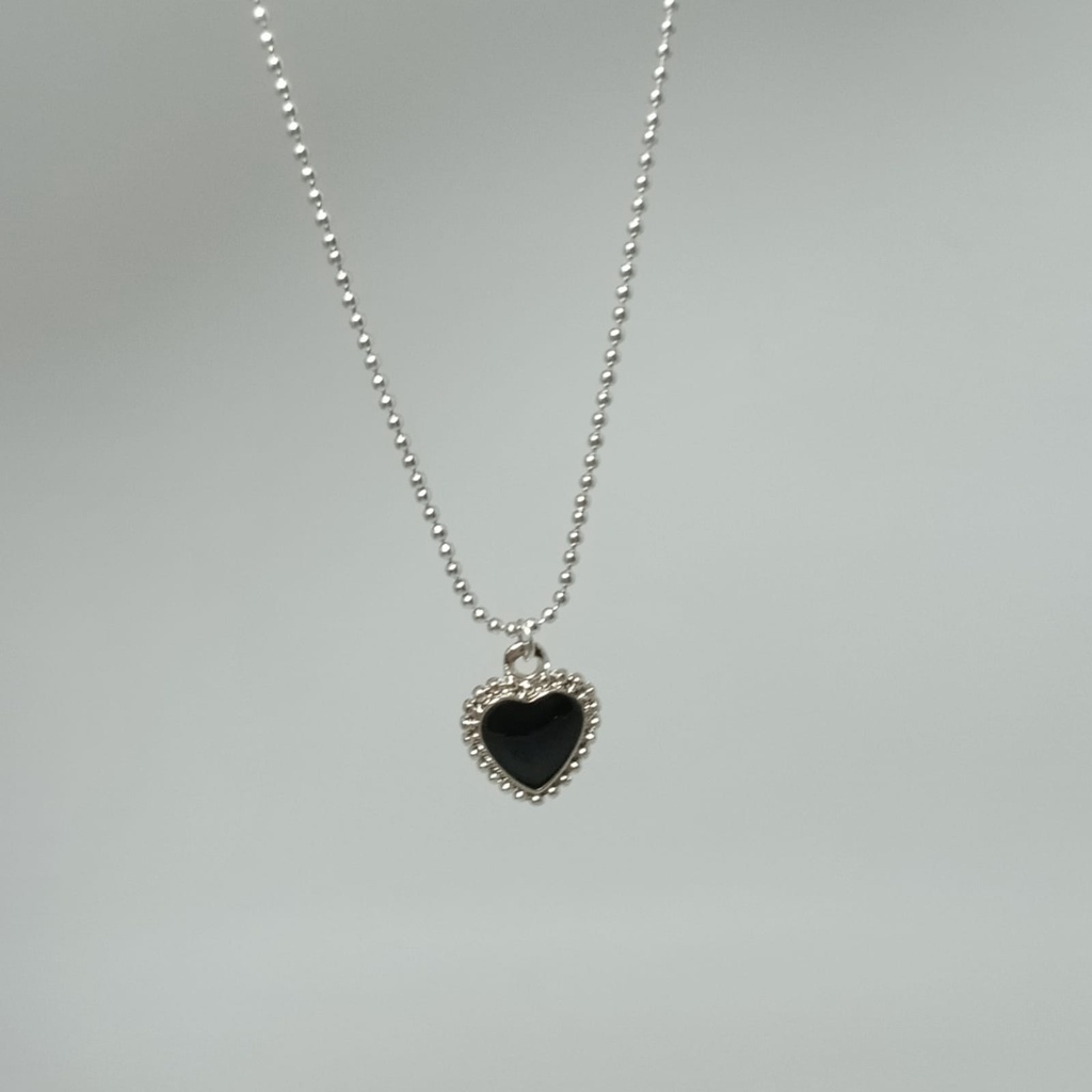 Detail Gambar Love Romantis Kalung Love Warna Hitam Nomer 46