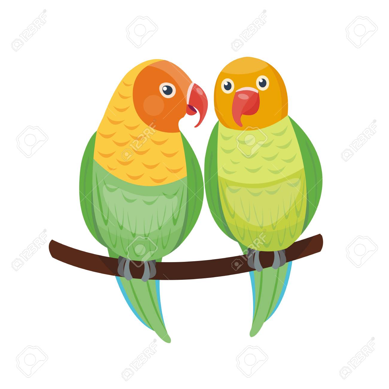 Detail Gambar Lovebird Karikatur Nomer 16