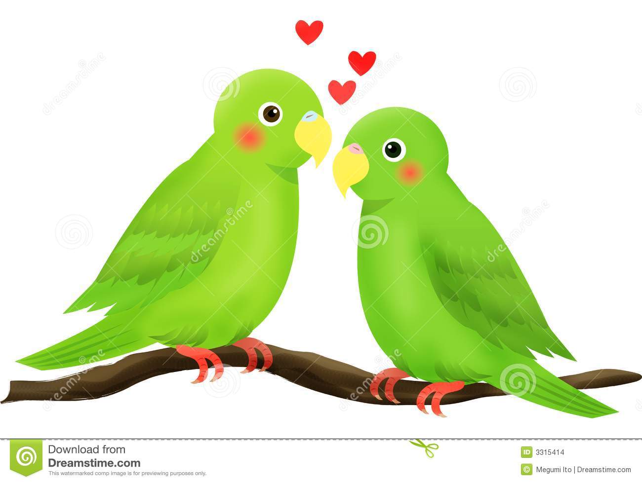 Detail Gambar Lovebird Karikatur Nomer 38