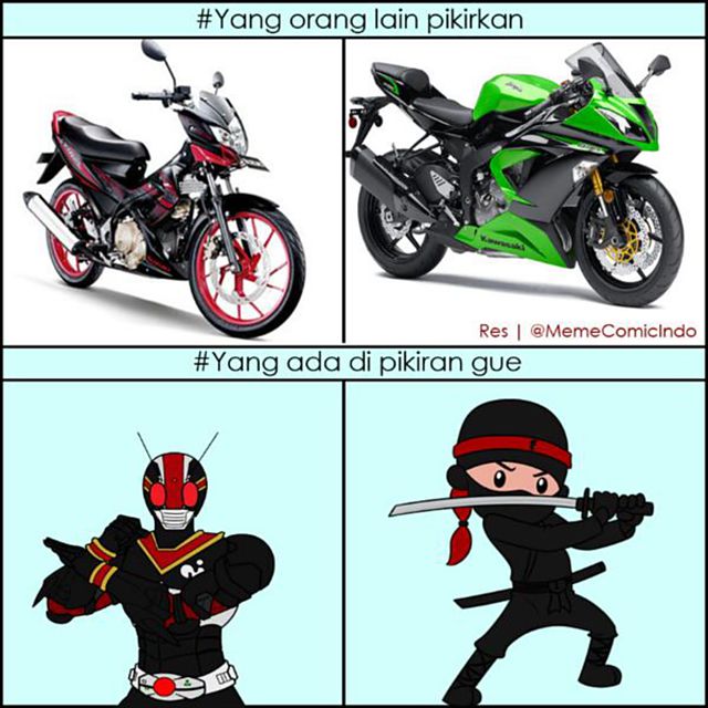 Detail Gambar Lucu Motor Ninja Nomer 54