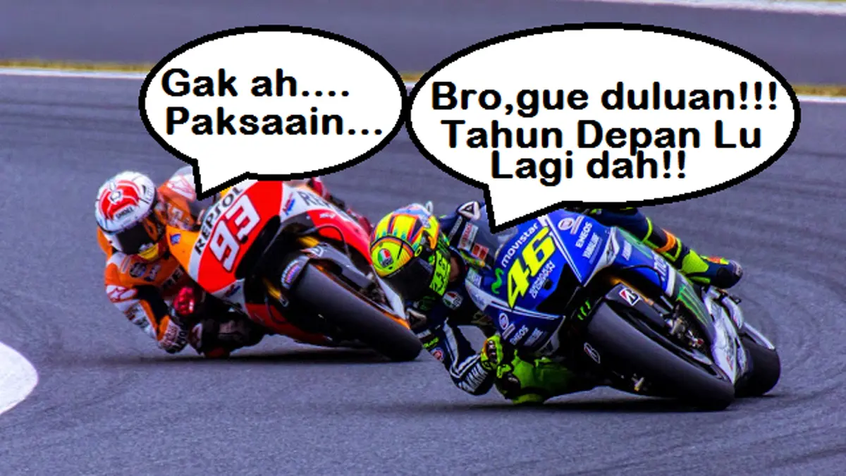 Detail Gambar Lucu Rossi Vs Marquez Nomer 12