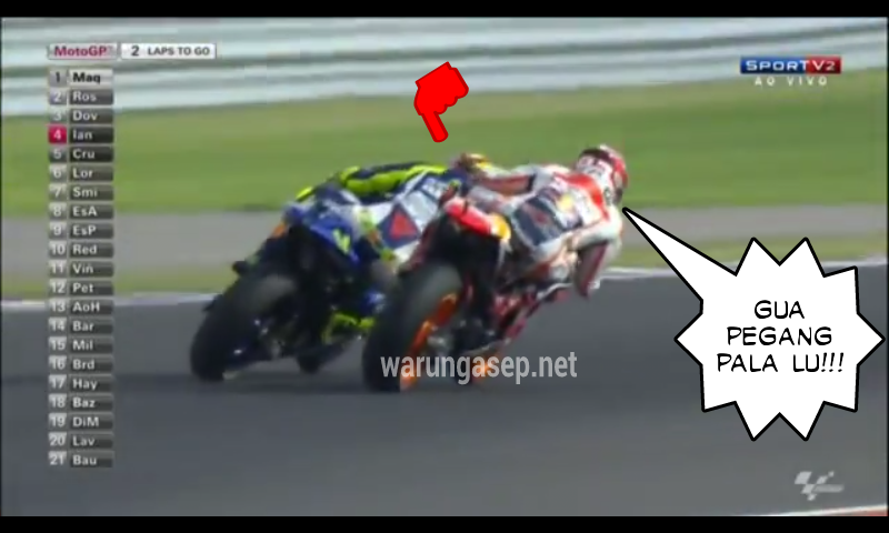 Detail Gambar Lucu Rossi Vs Marquez Nomer 44